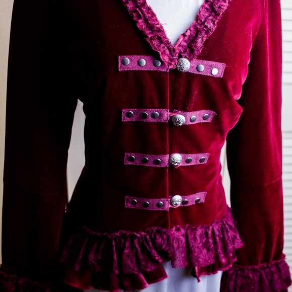 Steampunk Ruffle Jacket - Picture 1 of 4